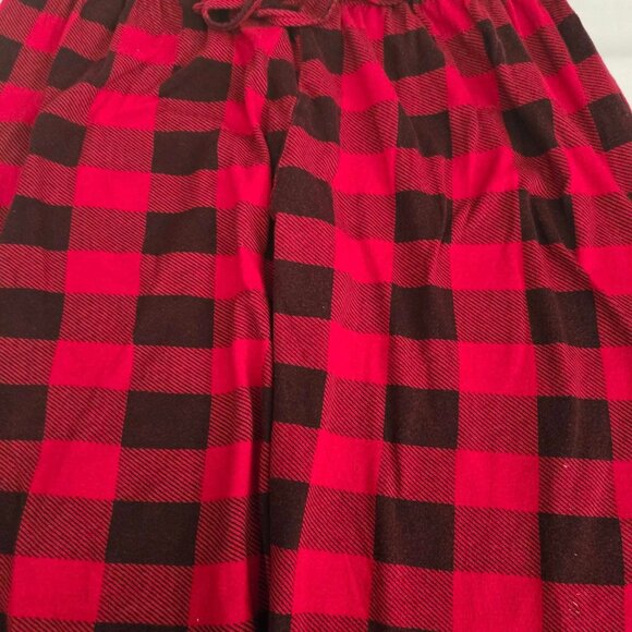 Men's Size Medium Red/Black Checkered Lounge Pants - Picture 3 of 7